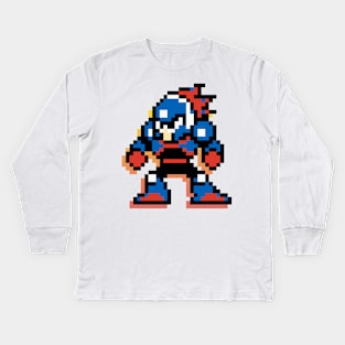 8-bit Blastman Kids Long Sleeve T-Shirt